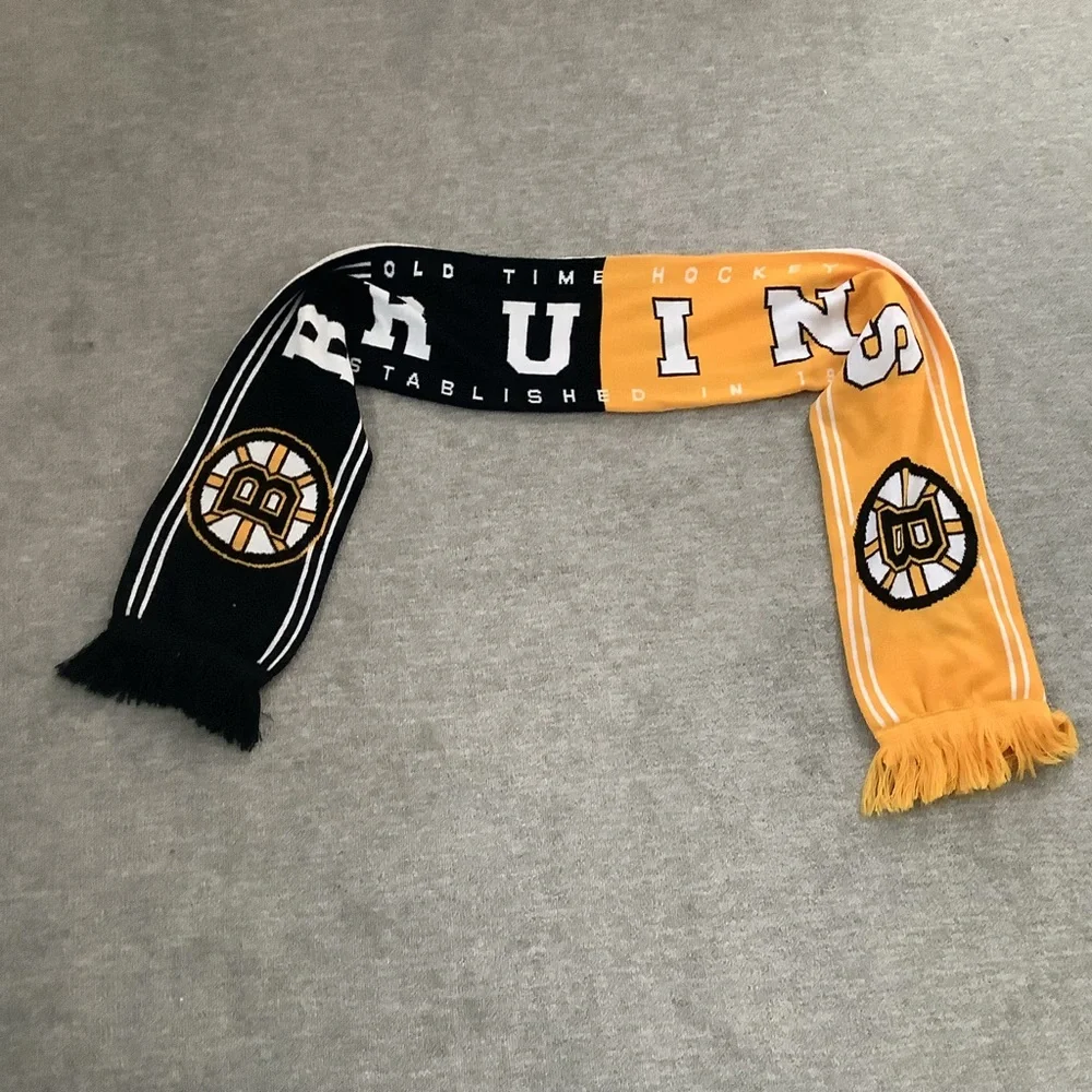 NHL Boston Bruins Black and Gold Scarf